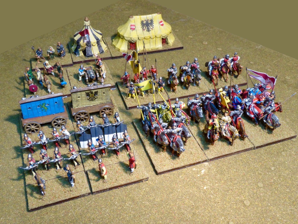 IV/13c. The whole army. Figures by Essex. Tents by Baueda.