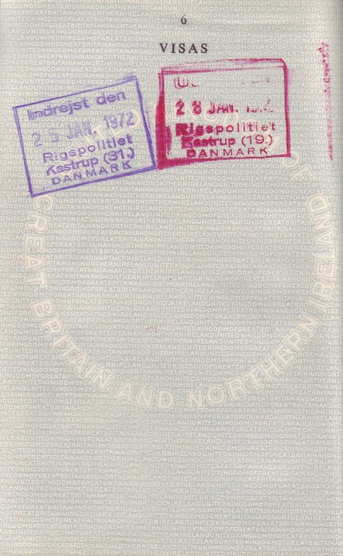 Passport stamps